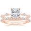 14K Rose Gold Aimee Diamond Ring with Marseille Diamond Ring (1/3 ct. tw.)