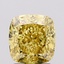 2.14 Ct. Fancy Vivid  Yellow Cushion Lab Grown Diamond