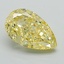 1.04 Ct. Fancy Intense Yellow Pear Lab Grown Diamond
