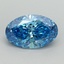 2.06 Ct. Fancy Vivid Blue Oval Lab Grown Diamond