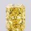 1.43 Ct. Fancy Vivid  Yellow Radiant Lab Grown Diamond