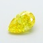 2.03 Ct. Fancy Vivid  Yellow Pear Lab Grown Diamond