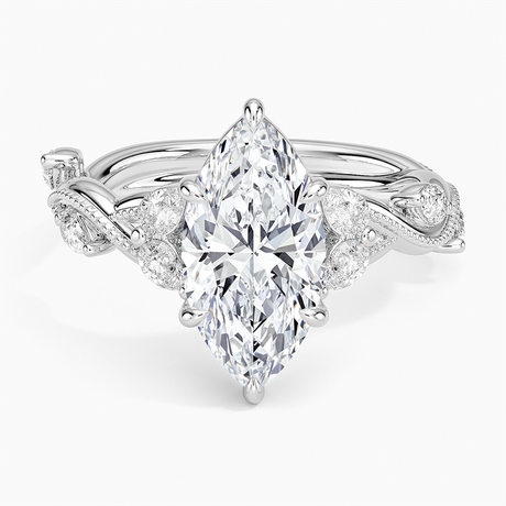 Platinum Vintage Secret Garden Diamond Ring (3/8 ct. tw.)
