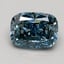 1.09 Ct. Fancy Deep Blue Cushion Lab Grown Diamond