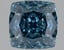 1.58 Ct. Fancy Vivid Blue Cushion Lab Grown Diamond