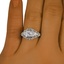 The Peerage Ring, smallzoomed in top view on a hand