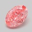 1.06 Ct. Fancy Vivid Pink Oval Lab Grown Diamond