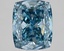 2.92 Ct. Fancy Vivid Blue Cushion Lab Grown Diamond