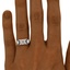 The Berneice Ring, smallzoomed in top view on a hand