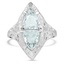 Edwardian Aquamarine Cocktail Ring