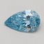 0.54 Ct. Fancy Vivid Blue Pear Lab Grown Diamond