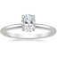 Platinum Petite Elodie 1.5mm Ring, smalltop view