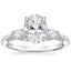 18K White Gold Simply Tacori Three Stone Marquise Diamond Ring, smalltop view