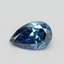 0.54 Ct. Fancy Vivid Blue Pear Lab Grown Diamond