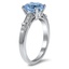 The Marybeth Ring, smalltop view on a hand