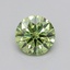 0.27 Ct. Fancy Vivid  Green Round Lab Grown Diamond