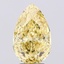 3.51 Ct. Fancy Intense  Yellow Pear Lab Grown Diamond
