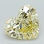 2.42 Ct. Fancy Yellow Heart Lab Grown Diamond