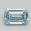 1.01 Ct. Fancy Intense Blue Emerald Lab Grown Diamond