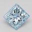 0.97 Ct. Fancy Intense Blue Princess Lab Grown Diamond