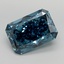 7.06 Ct. Fancy Vivid  Blue Radiant Lab Grown Diamond