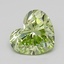0.58 Ct. Fancy Intense  Green Heart Lab Grown Diamond