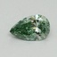 0.4 Ct. Fancy Vivid Pacific Green Pear Lab Grown Diamond
