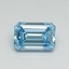 1.50 Ct. Fancy Vivid Blue Emerald Lab Grown Diamond