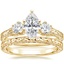 18K Yellow Gold Three Stone Hudson Diamond Ring (1/3 ct. tw.) with Hudson Ring