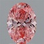 2.01 Ct. Fancy Vivid Pink Oval Lab Grown Diamond