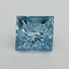 1.01 Ct. Fancy Vivid Blue Princess Lab Grown Diamond