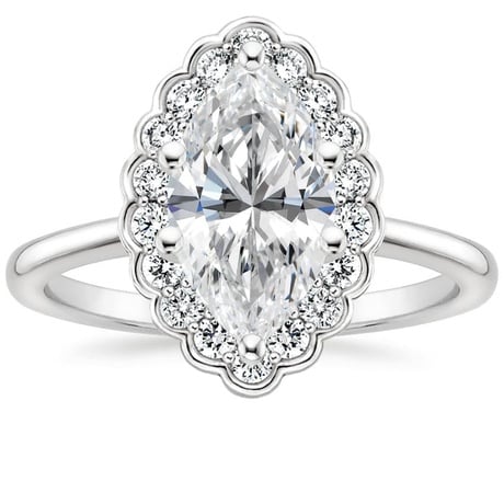 Platinum Violette Diamond Ring