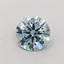 1.04 Ct. Fancy Vivid Blue Round Lab Grown Diamond