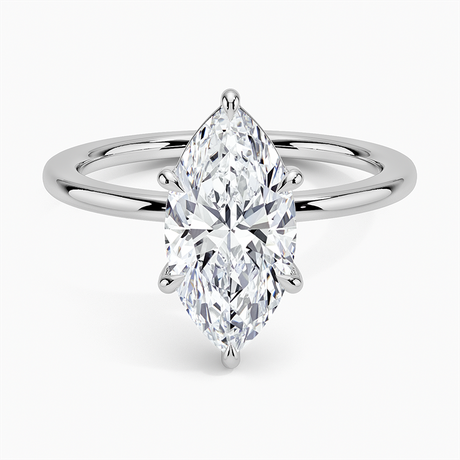 18K White Gold Audrey Perfect Fit 1.4mm Solitaire Ring