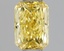 0.34 Ct. Fancy Vivid Yellow Radiant Lab Grown Diamond