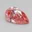 0.87 Ct. Fancy Vivid Pink Pear Lab Grown Diamond