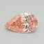 0.45 Ct. Fancy Vivid Pink Pear Lab Grown Diamond