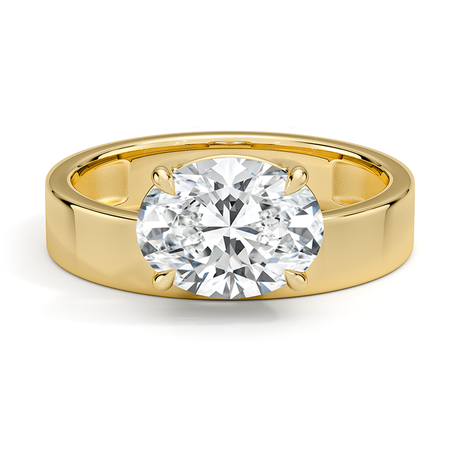 Peyton Floating Diamond Solitaire Ring