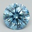 3.06 Ct. Fancy Vivid Blue Round Lab Grown Diamond