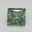 3.01 Ct. Fancy Vivid Pacific Green Princess Lab Grown Diamond