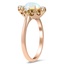 The Lucca Ring, smalltop view on a hand