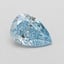 1.06 Ct. Fancy Vivid Blue Pear Lab Grown Diamond