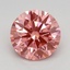 1.66 Ct. Fancy Vivid Pink Round Lab Grown Diamond