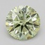 1.07 Ct. Fancy Intense  Green Round Lab Grown Diamond