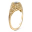 The Xaviere Ring, smalltop view on a hand