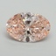 5.15 Ct. Fancy Vivid Pink Oval Lab Grown Diamond