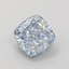 1.45 Ct. Fancy Intense  Blue Cushion Lab Grown Diamond