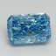 3.00 Ct. Fancy Vivid Blue Radiant Lab Grown Diamond