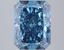3.01 Ct. Fancy Vivid Blue Radiant Lab Grown Diamond