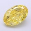5.55 Ct. Fancy Vivid  Yellow Oval Lab Grown Diamond